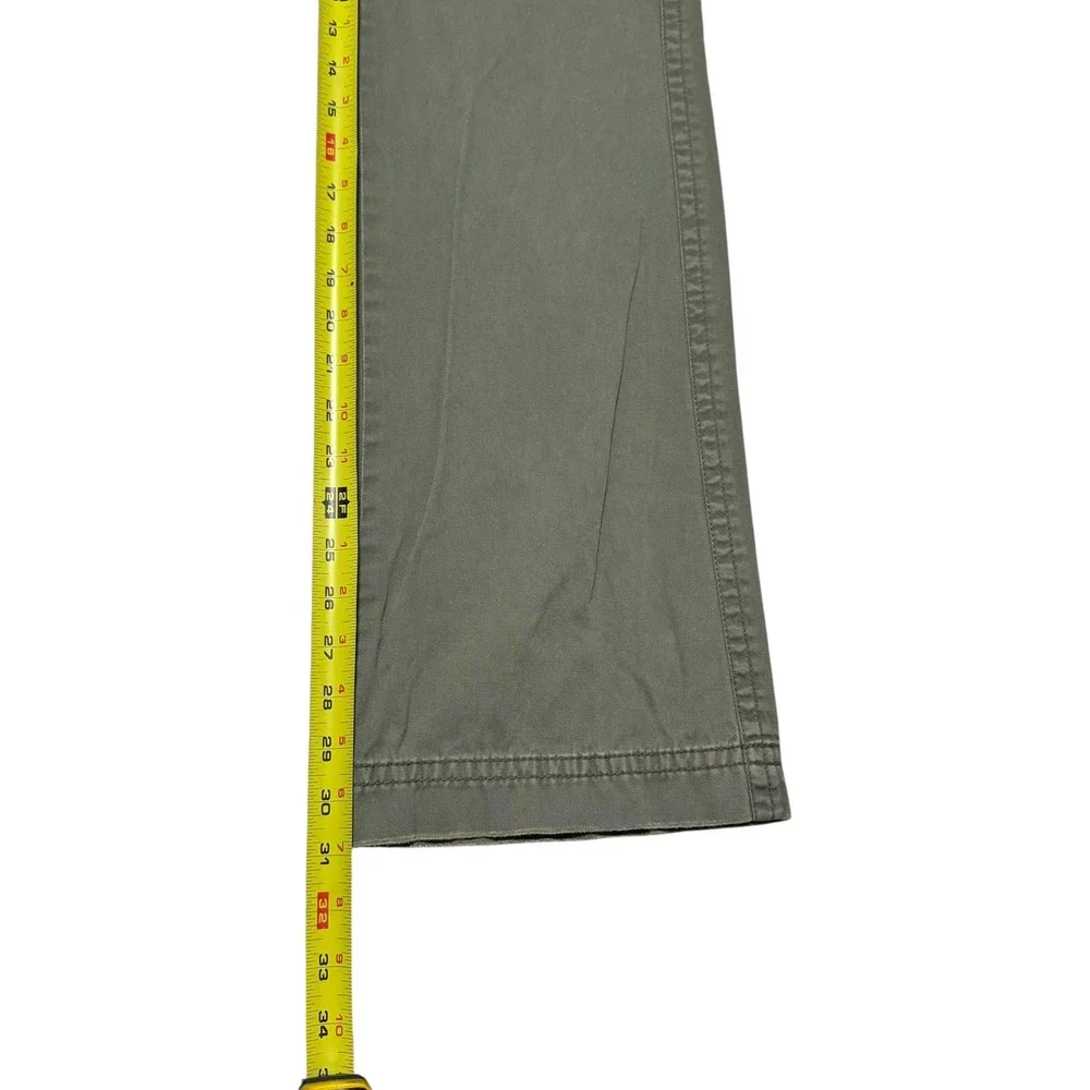Vintage Y2K Tommy Hilfiger Olive Green Straight Cargo Pants Womens 2 (29x30 7/8)